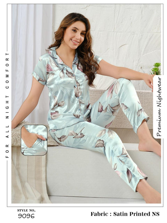 LADIES NIGHT SUITS SATIN